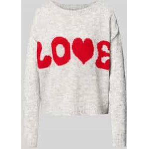 Loose fit gebreide pullover met wol