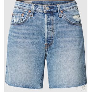 Korte jeans met gerafelde boorden