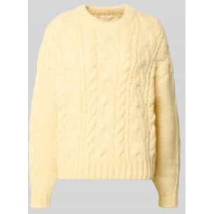 Loose fit gebreide pullover met wol