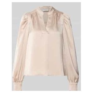 Blouse met V-hals, model 'Rosslyn'