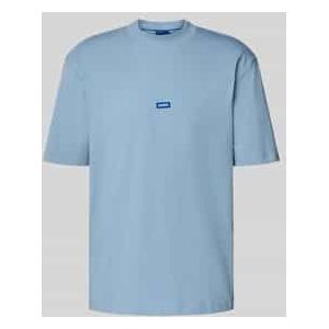 Hugo - T-shirt - Wit - Jersey - Geribde Ronde Hals