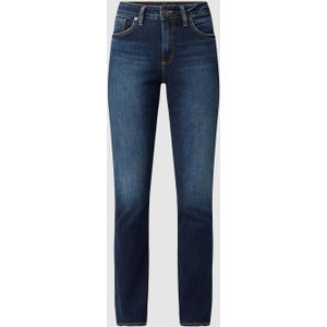 Curvy fit high rise jeans met stretch, model 'Avery'
