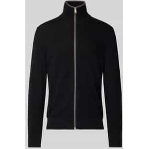 Marc O'Polo - Gebreid Vest - Zwart - Bio-Baumwoll-Schurwoll-Mix