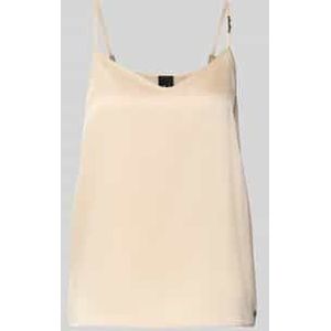 Relaxed fit top met spaghettibandjes