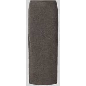 Slim fit midirok in gebreide look, model 'Julienne'
