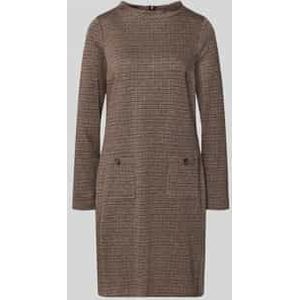 More & More - Knielange Jurk - Met Opstaande Kraag - Getailleerd Model