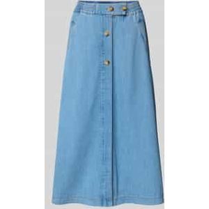 MOS MOSH - Marti - Spijkerrok - Blauw - Katoen - A-lijn