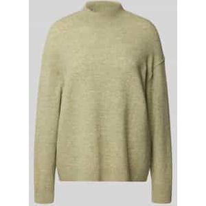 Regular fit gebreide pullover van scheerwolmix