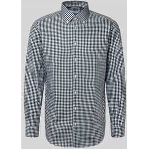 Regular fit zakelijk overhemd van katoen