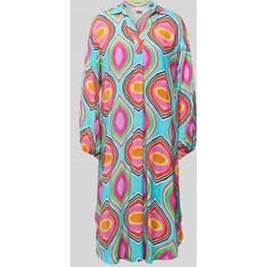 Midi-jurk met tuniekkraag