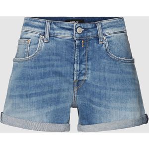 Korte jeans met vaste omslag aan de pijpen, model 'ANYTA'