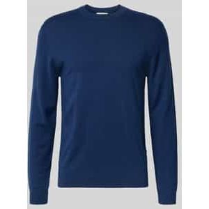 Regular fit gebreide pullover met kasjmier, model 'Halfdan'
