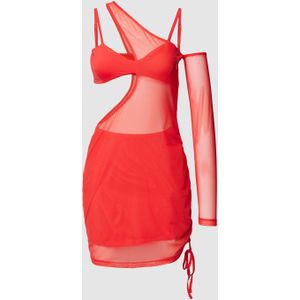 Mini-jurk met labelprint, model 'BODYCON'