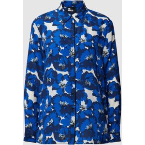 Zijden blouse met all-over motief