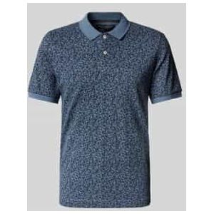 Regular fit poloshirt van een mix van katoen en elastaan