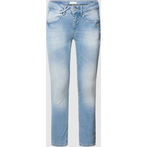 Jeans met labelpatch, model 'NELE'