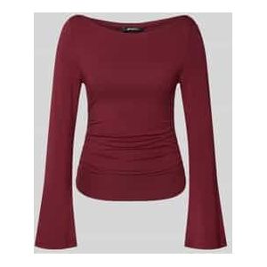 Shirt met lange mouwen en rimpelingen