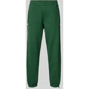 Sweatpants met labeldetails, model 'SCRIPT'