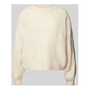 Loose fit gebreide pullover met abstract breipatroon, model 'JENNA'