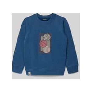 Regular fit sweatshirt met motiefprint