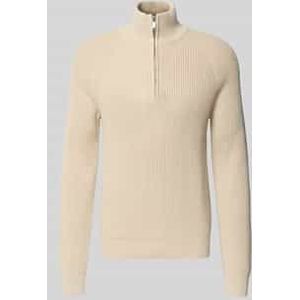 Gebreide pullover met ribboorden