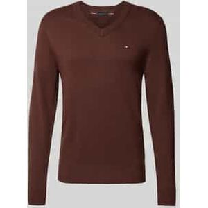 Regular fit pullover van een mix van katoen en kasjmier