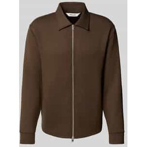 Regular fit sweatjack van viscosemix, model 'EMANUEL'