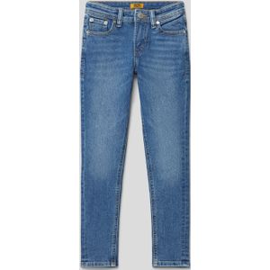 Skinny fit jeans met knoopsluiting, model 'LIAM'