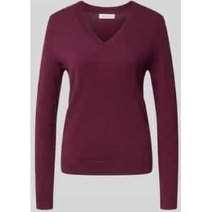 Gebreide pullover met V-hals