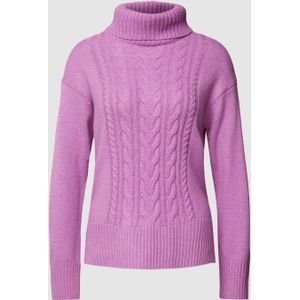 Gebreide pullover met kabelpatroon