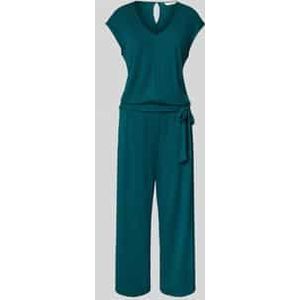 Regular fit jumpsuit met strikceintuur