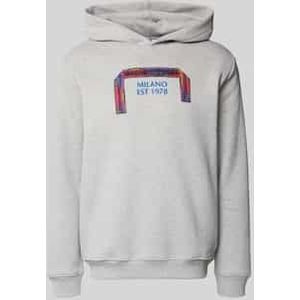 Regular fit hoodie met stitching