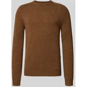 Regular fit gebreide pullover van pure wol