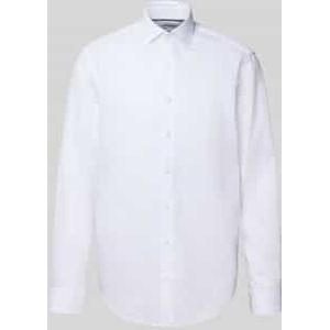 Regular fit zakelijk overhemd met kentkraag