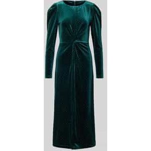 Cocktailjurk van fluweel met mohair, model 'HELLA'