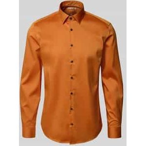 Slim fit zakelijk overhemd met kentkraag