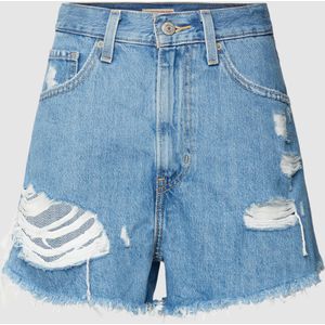 Korte mom fit jeans in destroyed-look