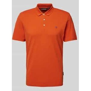 Slim fit poloshirt met logostitching, model 'EAlIS'