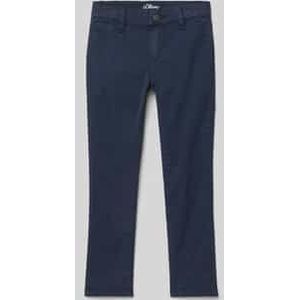 s.Oliver - Brad - Chino - Effen - Slim Fit, Mix van Polyester en Elastaan