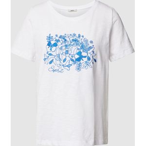 T-shirt met bloemenborduursels