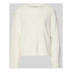 Oversized gebreide pullover met extra brede schouders, model 'FEATHER'