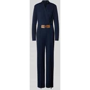 Lauren Ralph Lauren - FILRAY - Jumpsuit - Marine - Slanke Pasvorm - Lange Mouw