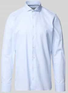 OLYMP Level Five Overhemd, body fit, Cutaway, Bleu