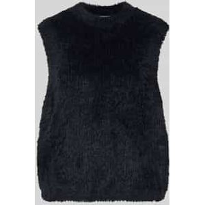 Spencer van effectgaren met ronde hals