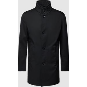 Lange jas met opstaande kraag, model 'Finchley 2.0'