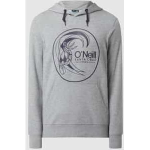 Hoodie met labelprint, model 'Circle Surfer'