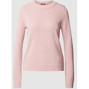 Gebreide pullover met structuurmotief