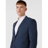 HUGO - 50495628 - Colbert Blazer - Zwart - Materiaalmix met Scheerwol