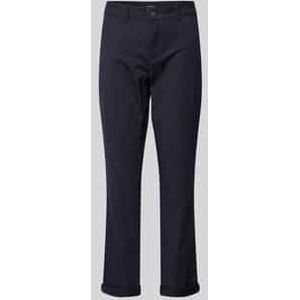 Regular fit stoffen broek met steekzakken