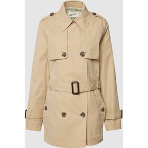 Trenchcoat met platte kraag